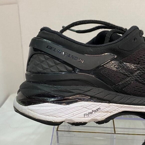 ASICS Gel-Kayano 24 FlyteFoam Dynamic Duomax Running Shoes Black women 8 - Picture 3 of 12